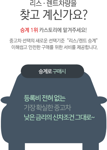 리스 렌트차량을 찾고 계신가요?